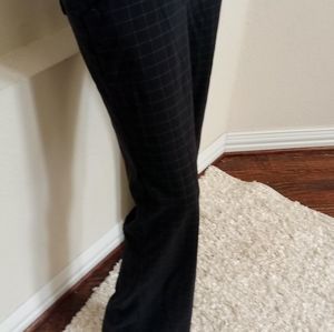 Ladies pinstripe dress pants size 7 black